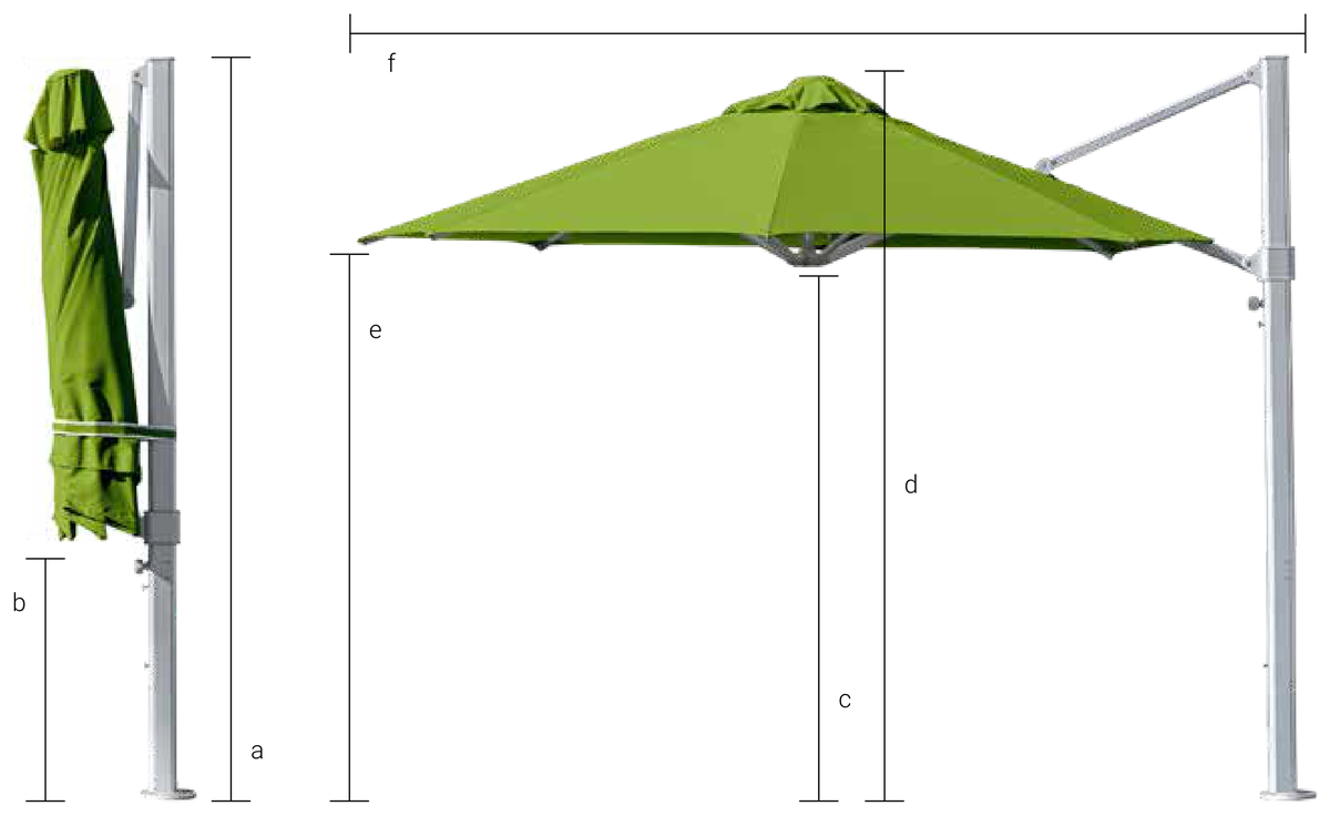 Aurora V2 3.5m Octagonal dimensions