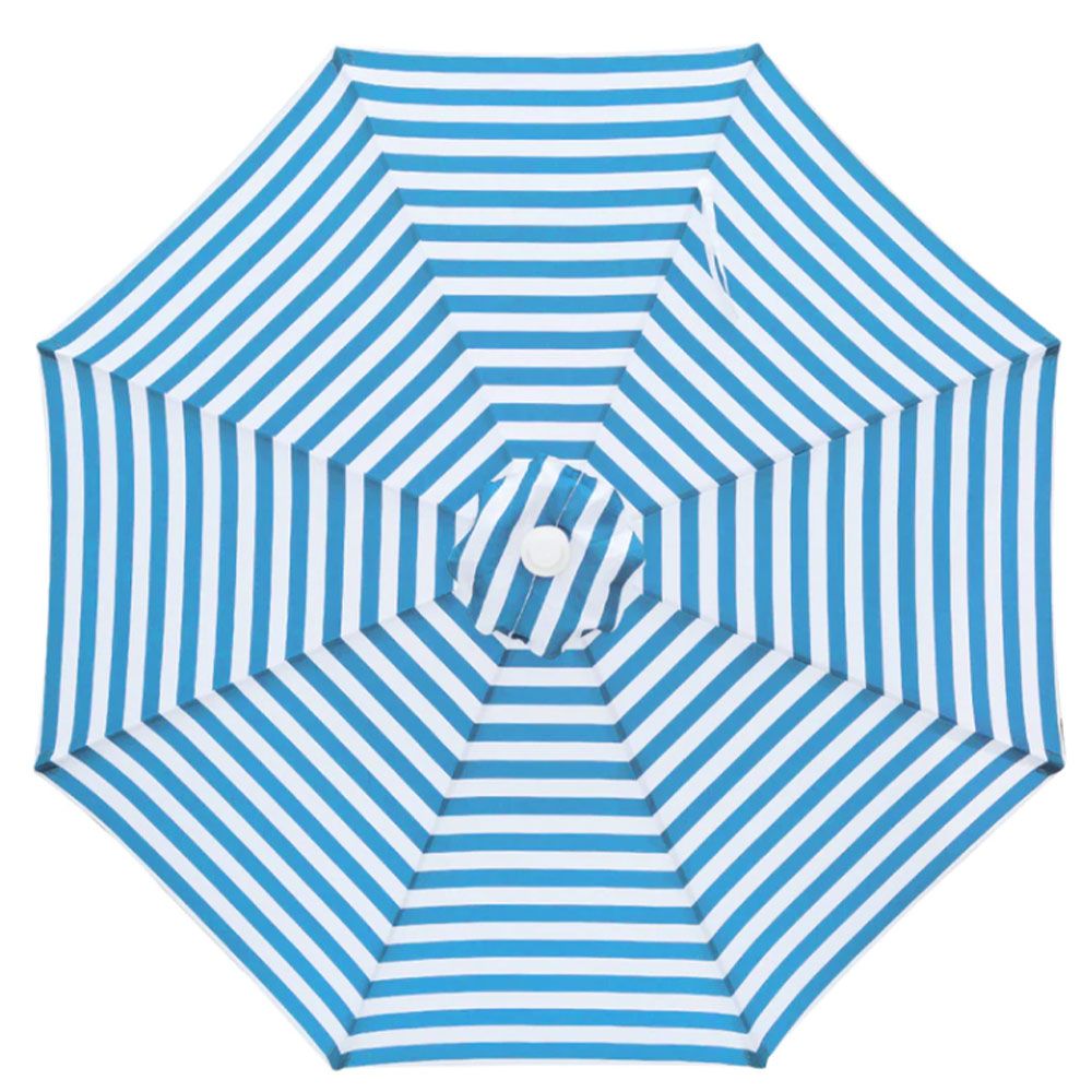 Billy Fresh Horizon Blue & White Outdoor Umbrella 3M Diameter
