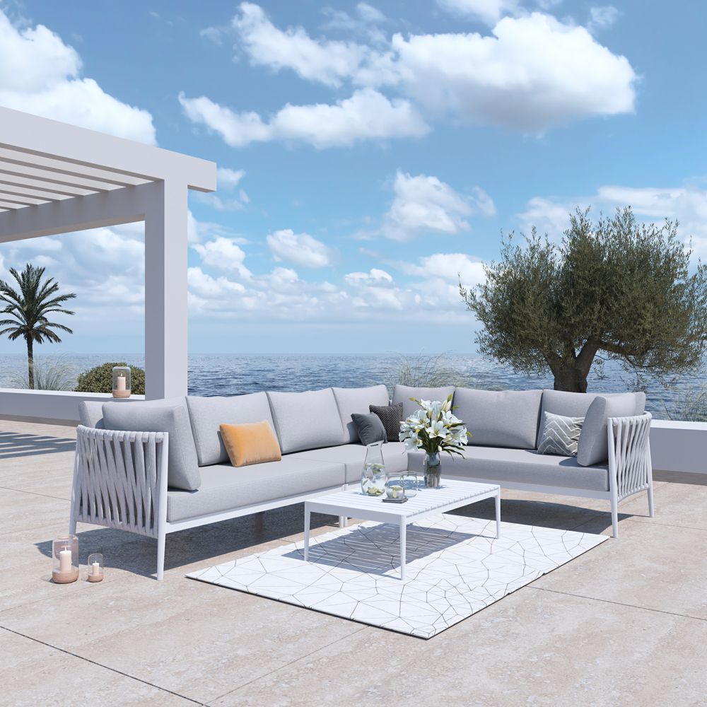 Cheap outdoor corner lounge clearance