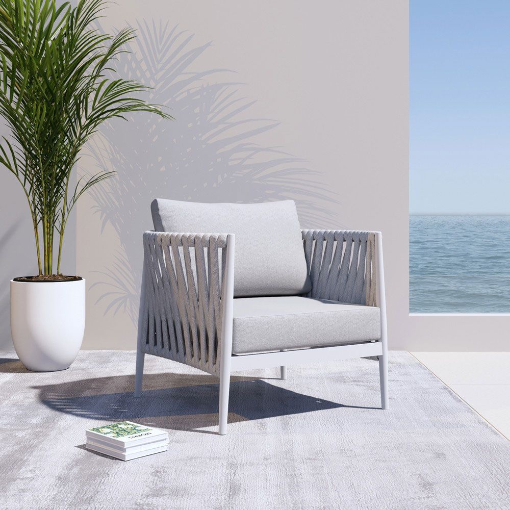 Single outdoor sofa online