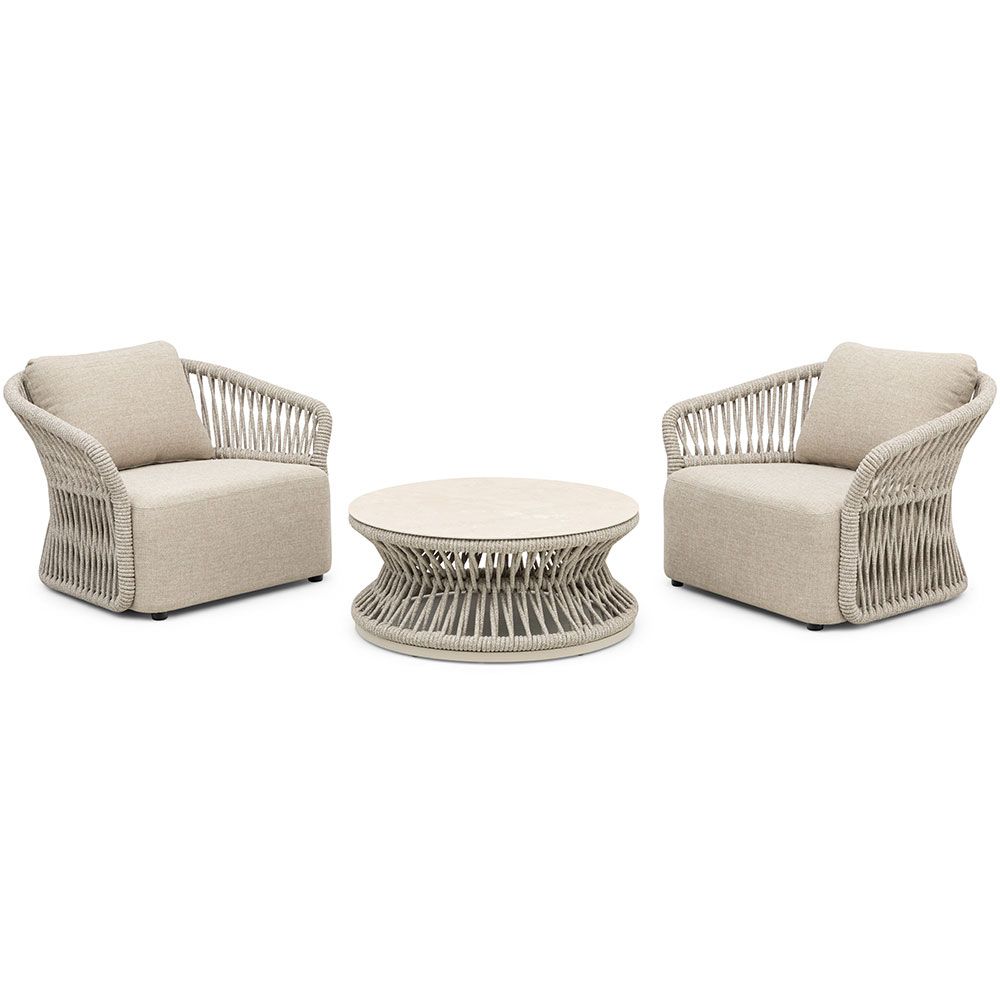 Roma Piece Rope Outdoor Lounge Setting Outdoor Furniture Ideas
