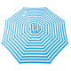 Billy Fresh Byron Bay - White & Blue 3m Octagonal Outdoor 
