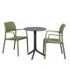Nardi Step Table with Bora Armchairs - 3 Piece Outdoor Dining Set