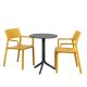 Nardi Step Table with Trill Armchair - 3 Piece Outdoor Dining Setting