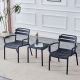 Alba 3 Piece Outdoor Resin Balcony Setting