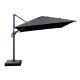 Amalfi 3m Dark Grey Outdoor Cantilever Umbrella - inc. Outdoor Water Umbrella Base