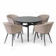 Ambition 5 Piece Outdoor Dining Set - Taupe