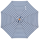 Billy Fresh Bahamas 3M - Navy And White Umbrella With 'Timber Look