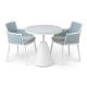 Bahza Round Table with Leon Rope Dining Chair - 3 Piece Set
