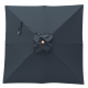 Billy Fresh Black Square Timber Outdoor Umbrella - 2X2M