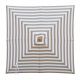 Billy Fresh Coastal - 2X2M Square Taupe And White Stripe Outdoor Umbrella With Cover