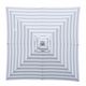 Billy Fresh Peninsula - 2X2M Grey And White Stripe Square Outdoor Umbrella With Cover