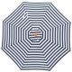 Billy Fresh Aruba Black & White Outdoor Umbrella - 3M Diameter - Aluminium