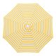 Billy Fresh Capri Yellow & White Outdoor Aluminium Umbrella - 3M Diameter