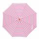 Billy Fresh Flamingo Pink & White Outdoor Umbrella - 3M Diameter