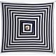 Billy Fresh French Riviera Black & White Square Outdoor Umbrella - 2X2M