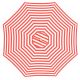 Billy Fresh Monte Carlo Red & White Octagonal Outdoor Umbrella - 3m Diameter