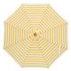 Billy Fresh San Remo Yellow & White Outdoor Umbrella - 3M Diameter - Aluminium