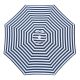 Billy Fresh Santorini Navy & White Outdoor Umbrella - 3M Diameter - Aluminium