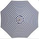 Billy Fresh Saint Tropez Blue & White Outdoor Umbrella - 3M Diameter