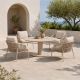 BLOO Tube Low and NOON 5-Piece Outdoor Dining Set - Mocha