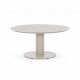 BLOO Tube 150cm Round Low Outdoor Dining Table - Mocha