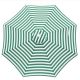 Billy Fresh Ferngully Green & White Outdoor Umbrella - 3M Diameter - Aluminium