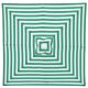 Billy Fresh Ferngully 2M - Green And White Square Outdoor Aluminium Umbrella