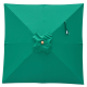 Billy Fresh Emerald Green Square Outdoor Umbrella - 2X2M