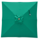 Clearance Stock: Billy Fresh Emerald Green Square Outdoor Umbrella - 2X2M
