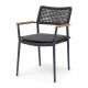 Halston Rope-Teak Outdoor Dining Armchair