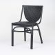 Kanso Black Outdoor Wicker Side Chair