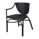 Kanso Black Outdoor Wicker Armchair