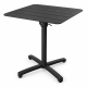 Marseille 70cm Square Aluminium Folding Outdoor Table - Black