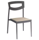 Maui Aluminium Side Chair Black - 1 x Left Ex Showroom