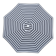 Billy Fresh Mont Blanc 3M - Black And White Octagonal Outdoor Umbrella With Aluminium Frame