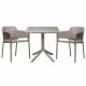 Nardi ClipX Outdoor Table With Net Chair 3 Piece Outdoor Dining Setting