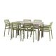 Nardi Doga (Arm/Bistrot) 7-Piece Dining Setting with Rio 140cm Extendable Table