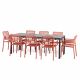 Nardi Doga 9 Piece Dining Setting With Rio 140Cm Extendable Table
