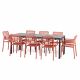 Nardi Doga 9 Piece Outdoor Dining Setting With Rio 140cm Resin Extendable Table