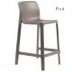 Nardi Net Outdoor Resin Bar Stools Mini Seat Height 65cm - Set of 4