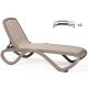 Nardi Omega Outdoor Resin Sun Loungers Tortora (set of 4)