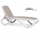 Nardi Omega Outdoor Resin Sun Loungers White Frame (set of 4)