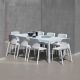 Nardi Bit 9 Piece Dining Setting with Rio Extendable Table Options