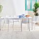 Nardi Bit 7 Piece Outdoor Dining Setting with Rio 140cm Extendable Dining Table