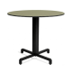 Nardi Fiore Table Base with Agave Green HPL Top - Complete Outdoor Table