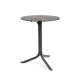 Nardi Flute Folding Table Base with Cement HPL Top - Complete Outdoor Table
