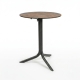 Nardi Flute Folding Table Base with Corten HPL Top - Complete Outdoor Table