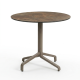 Nardi Frasca Maxi Table Base with Corten HPL Top - Complete Outdoor Table