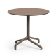 Nardi Frasca Maxi Table Base with Tobacco HPL Top - Complete Outdoor Table